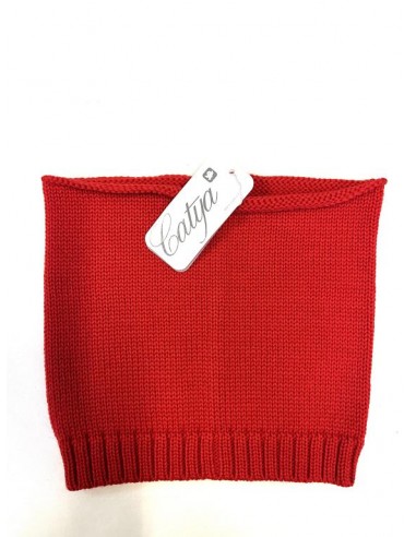 Collo 100% lana colore rosso