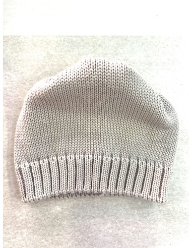 Modello neonato 100% lana senza risvolto grigio perla