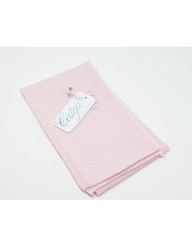 Scarf for baby in 100% merino wool colour baby pink